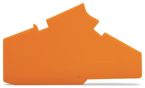 WAGO END AND SEPARATION PLATE ORANGE