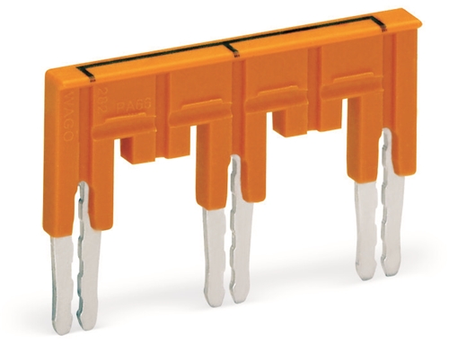 WAGO JUMPER, INSULATED 3-WAY (1-3-5) ORANGE