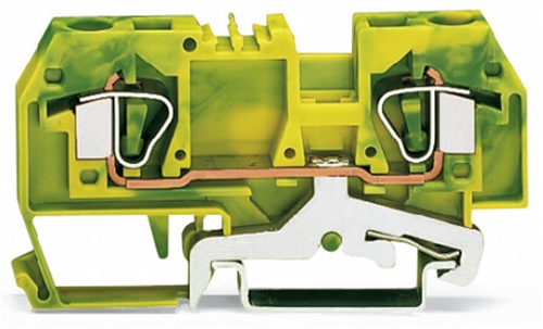 WAGO 2 CONDUCTOR EARTH TERMINAL FRONT