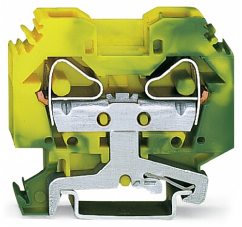 WAGO SIDE ENTRY TERMINAL BLOCK GRN/YEL