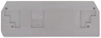 WAGO END AND INTERMEDIATE PLATE 2.55 MM GREY