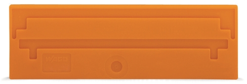 WAGO SEPERATOR PLATE, 2MM THICK ORANGE (PACK OF 25