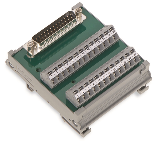 WAGO INTERFACE MODULE WITH D SUBMINIATURE MALE CON