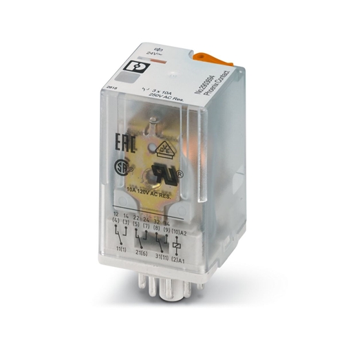 PHOENIX REL-OR2/LDP-24AC/3X21 PLUG-IN OCTAL RELAY