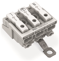 WAGO LIGHTING CONNECTOR PUSH BUTTON 3 POLE