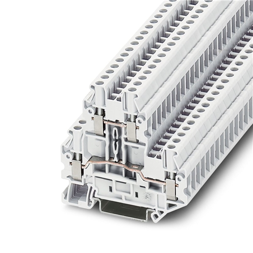 PHOENIX UTTB 2,5 WH DBL TERMINAL BLOCK WHITE