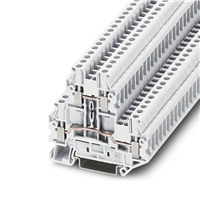 PHOENIX UTTB 2,5 WH DBL TERMINAL BLOCK WHITE