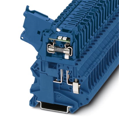 Fuse modular terminal block/blue
