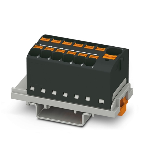 PHOENIX PTFIX 10/12X4-NS35 BK DISTRIBUTION BLOCK