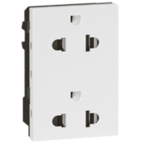 LEGRAND 2 X 2P+T WH