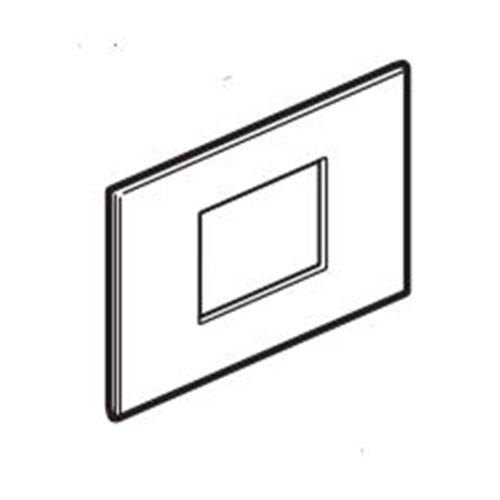 LEGRAND PLATE 3M BS SQ WHITE
