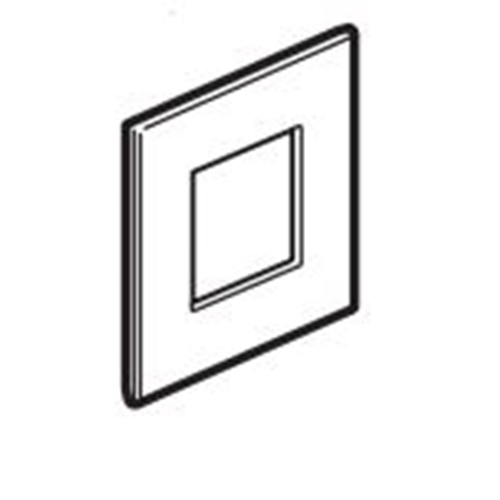 LEGRAND PLATE 2M F/B SCH BS 1G SQ W