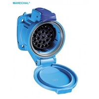 MARECHAL DSN24C SOCKET POLY BLUE IP66/67