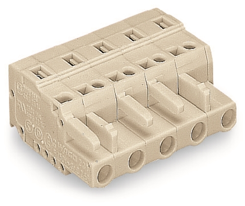 WAGO FEMALE CONNECTOR; 5 POLE; PIN SPACING 7.5MM/