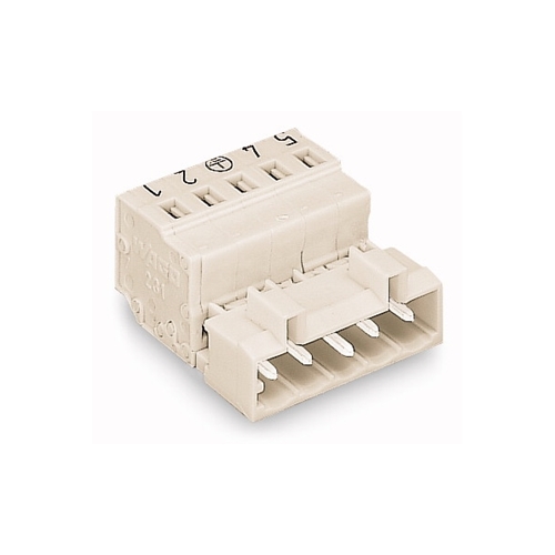WAGO MALE CONNECTOR 6-POLE 5MM PIN