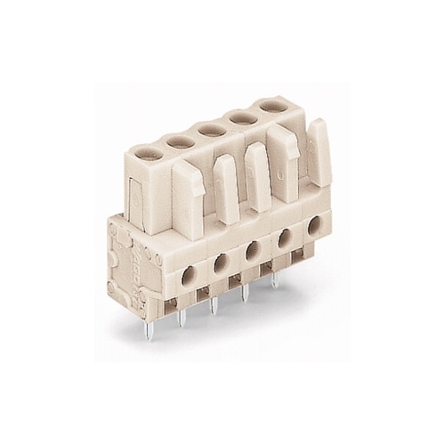 WAGO FEMALE PLUG 6-POLE PIN SPACING 5MM