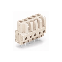 WAGO FEMALE PLUG 6-POLE PIN SPACING 5MM
