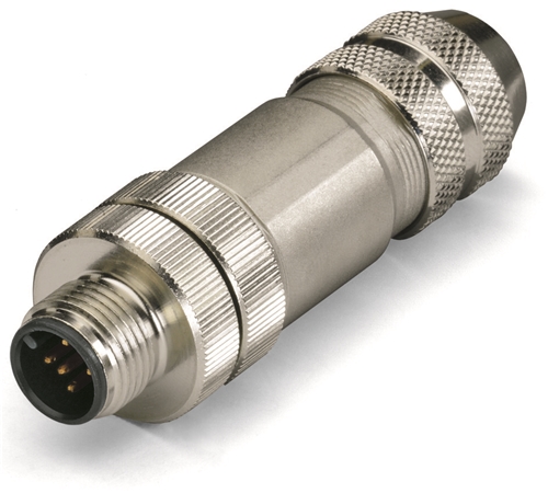 WAGO M12 PLUG, 5 PIN A CODED