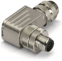 WAGO M12 PLUG B CODED ANGLED