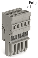 WAGO 1-CONDUCTOR 5-POLE FEMALE STRAIGHT