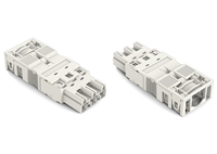 WAGO 4MM 3 POLE PLUG WHITE
