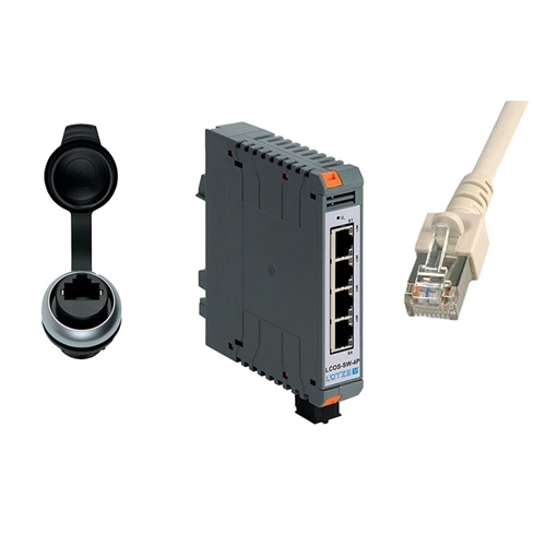 Lutze 4 Ports Ethernet Switch Kit