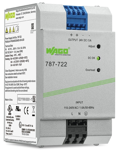 WAGO ECO 1-PH PS 5A 24V DC