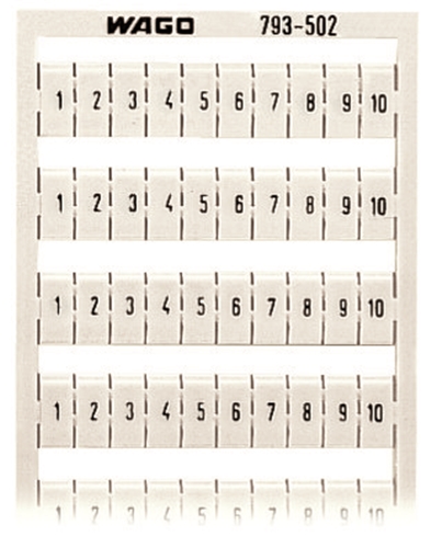 WAGO MARKER 1-10 (5 CARDS PER PACK)