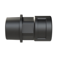 PMA 1/2" NPT BLACK IP68 STRAIGHT CONNECTOR