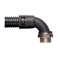 ADAPTAFLEX 21MM SWIVEL ELBOW M20 BLACK