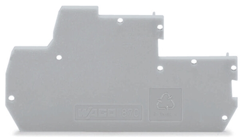 WAGO END PLATE GREY (100 PER PK)