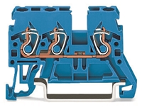WAGO 3-CONDUCTOR THROUGH TERMINAL BLUE