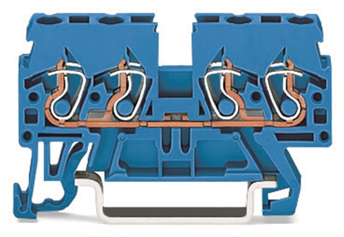 WAGO TERMINAL 4 CONDUCTOR BLUE
