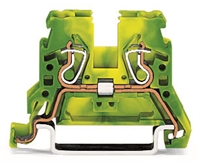 WAGO EARTH TERMINAL GREEN/YELLOW (100