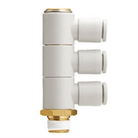 SMC TRIPLE UNIVERSAL MALE ELBOW 8MM X 1/4