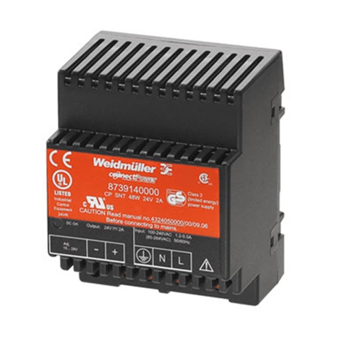 WEIDMULLER POWER SUPPLY 24VDC 2A CP SNT
