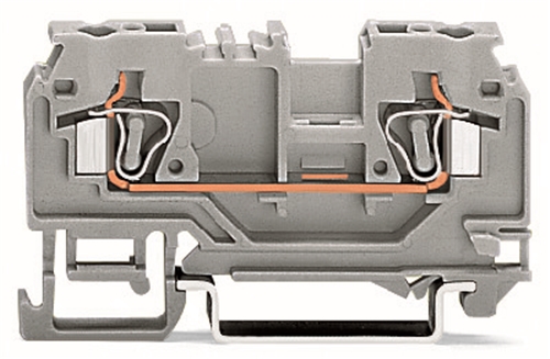 WAGO TERMINAL BLOCK 2 CONDUCTOR GREY WITH TEST
