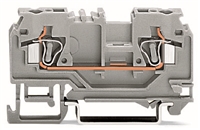WAGO TERMINAL BLOCK 2 CONDUCTOR GREY WITH TEST