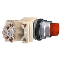 SCHNEIDER PUSH BUTTON WITH RED LENS