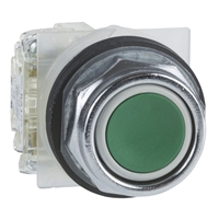 SCHNEIDER 30MM GREEN FLUSH PUSHBUTTON SPRING