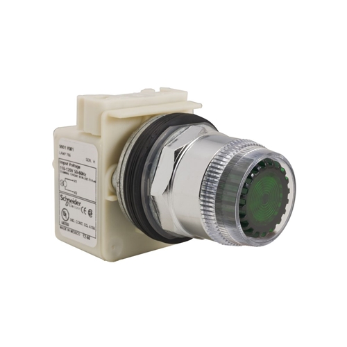 SCHNEIDER P/B Assy 30mm Illum Green