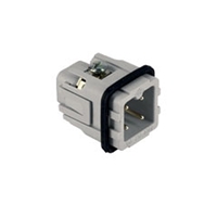 ILME 3P+E 10A 250V MALE INSERT SCREW CON