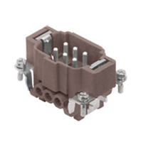 ILME 6+PE MALE CONNECTOR BROWN