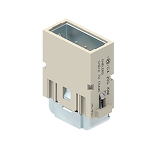 ILME Male modular unit 20p   4 amp crimp shield bo