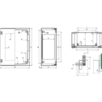 SCHNEIDER WM PLM530X430X200IP66GLASS LOCK3P