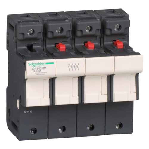 SCHNEIDER FUSE HOLDER 3P N 50A FOR FUSE