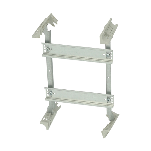 Fibox DIN rail system including front plate