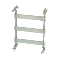 Fibox DIN rail system including front plate