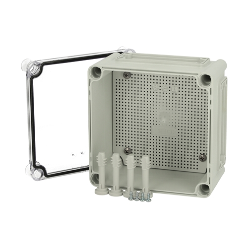 Fibox Flanged Base with screws for mounting