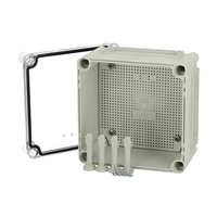 Fibox Flanged Base with screws for mounting